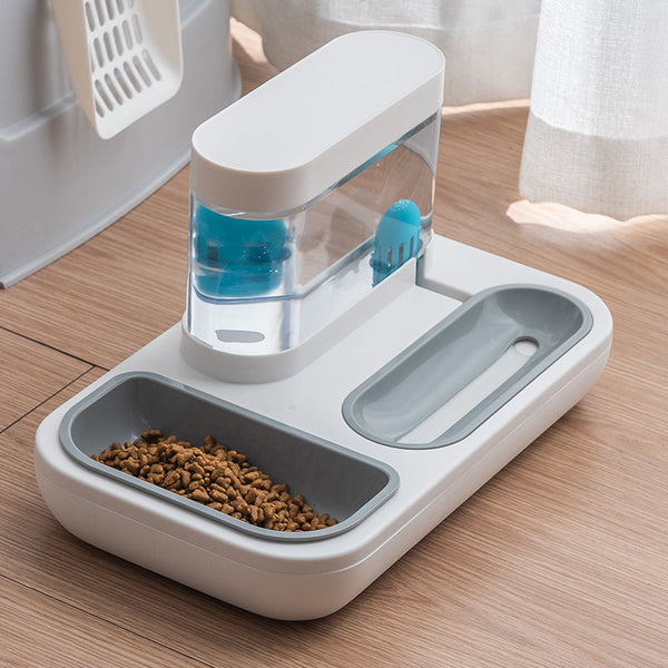 HKM-4369085 Automatic Pet Water Feeding Double Bowl with 1.5L Capacity for Cats and Dogs