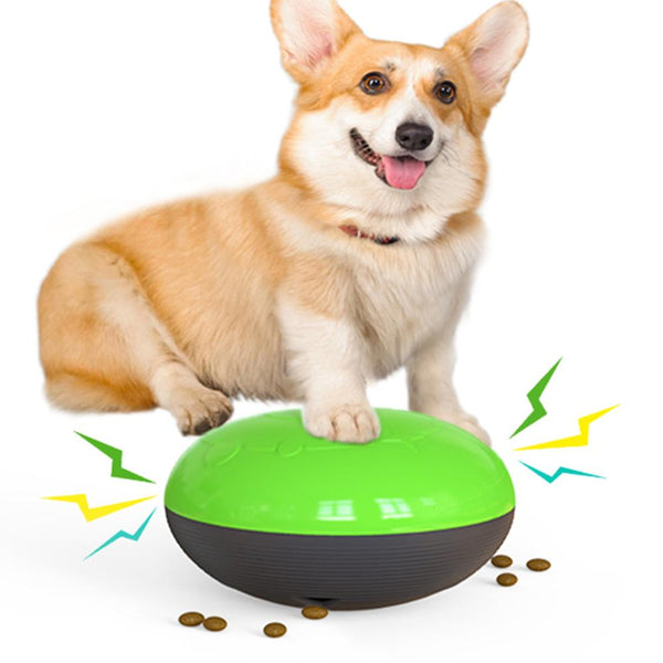 HKM-4369725 Sound Producing Chew Toy Ball - Durable TPR Material in Lake Blue, Green, or Yellow, Ideal for Gift Giving