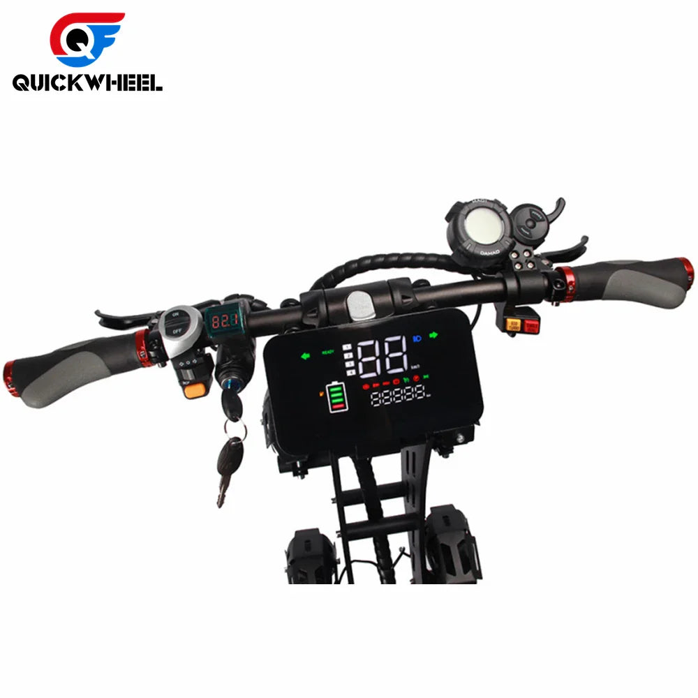 HKM-437011 45Ah Electric Scooter for Adults, Foldable Design, 13-Inch Seat, 100-110km Range