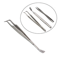 HKM-4370365 Stainless Steel Tick Removal Tweezers for Dogs and Cats with Black PVC Bag