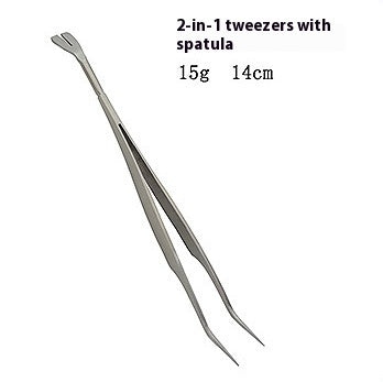 HKM-4370365 Stainless Steel Tick Removal Tweezers for Dogs and Cats with Black PVC Bag