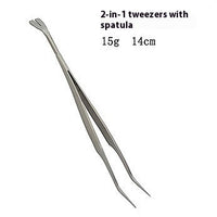 HKM-4370365 Stainless Steel Tick Removal Tweezers for Dogs and Cats with Black PVC Bag