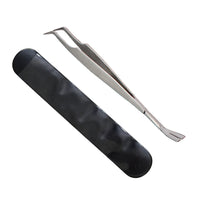 HKM-4370365 Stainless Steel Tick Removal Tweezers for Dogs and Cats with Black PVC Bag