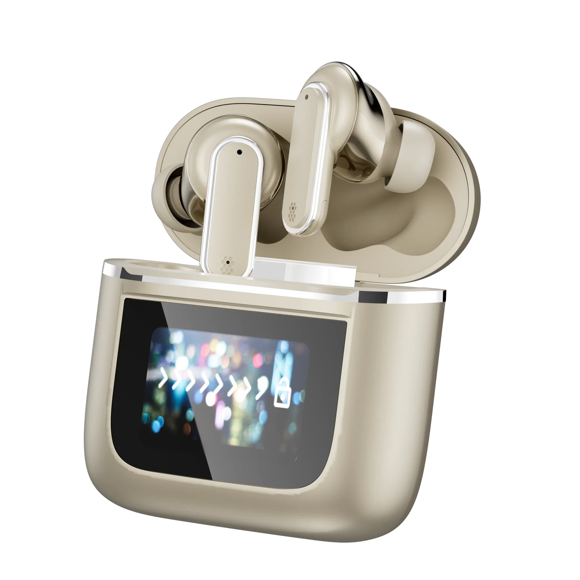 HKM-437139 Wireless Sport Earbuds with In-Ear Noise Cancellation, Smart Touch Screen, Fast Charging, and Microphone