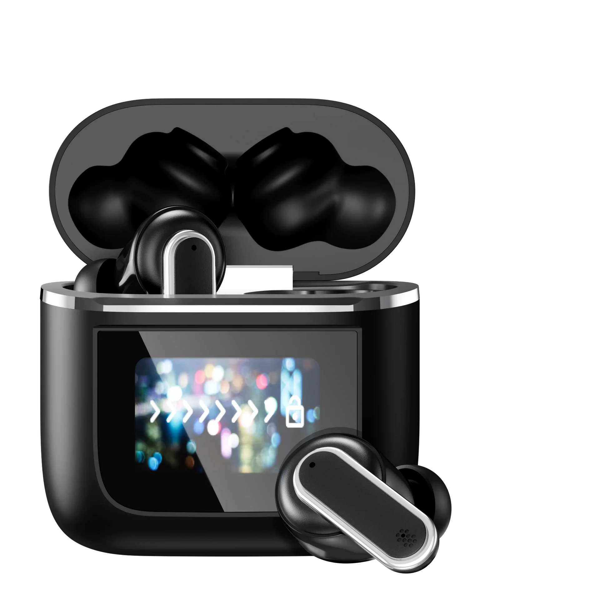 HKM-437139 Wireless Sport Earbuds with In-Ear Noise Cancellation, Smart Touch Screen, Fast Charging, and Microphone