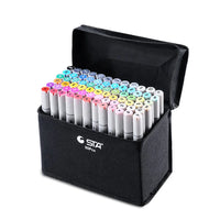 HKM-437267 128-Colour Alcohol-Based Art Marker Set with Dual Tip Pens for Creative Projects