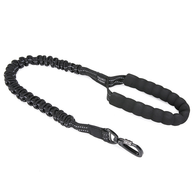HKM-4373949 Elastic Nylon Dog Leash for Small to Large Dogs - High Elasticity, Multiple Colors Available