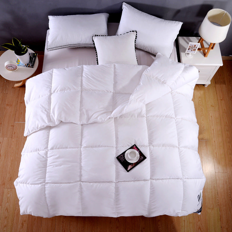HKM-437459 Four Seasons White Duck Down Quilt with Feather Proof Cloth Cover