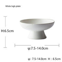 HKM-4374845 Stylish High Leg Ceramic Cat Food Bowl in Black and Gold, 14cm Diameter