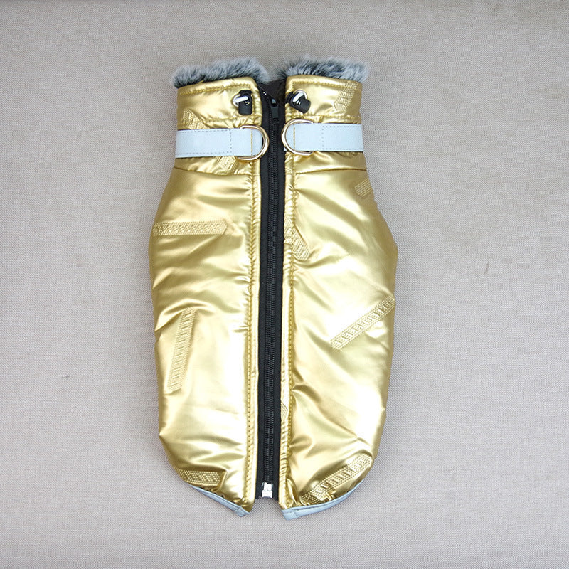 HKM-4375229 Warm Padded Cotton Clothes for Golden Retrievers in Various Colors and Sizes