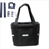 HKM-4376893 Versatile Aluminum Alloy Bicycle Basket for Handlebar Mounting (22-31.8mm & 20-25mm)