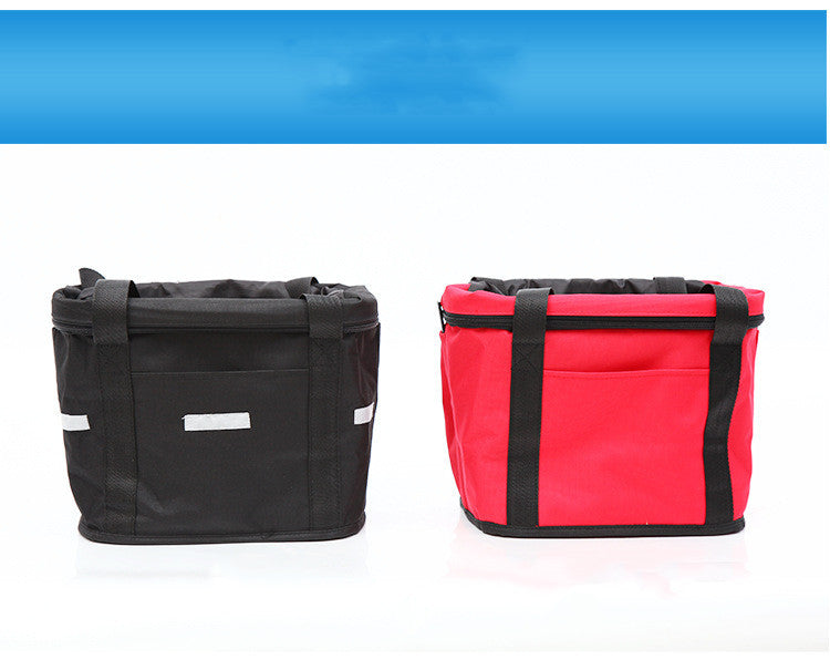 HKM-4376893 Versatile Aluminum Alloy Bicycle Basket for Handlebar Mounting (22-31.8mm & 20-25mm)