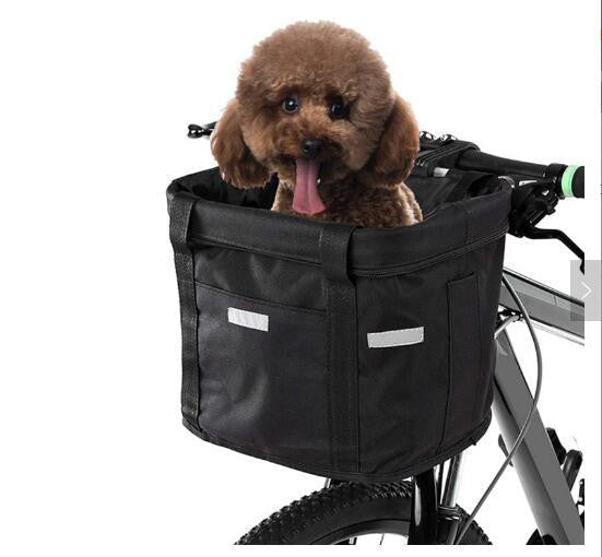 HKM-4376893 Versatile Aluminum Alloy Bicycle Basket for Handlebar Mounting (22-31.8mm & 20-25mm)