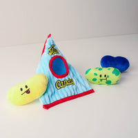 HKM-437779 Plush Jelly Candy Set Dog Toy – Tibetan Food Design with Accessories