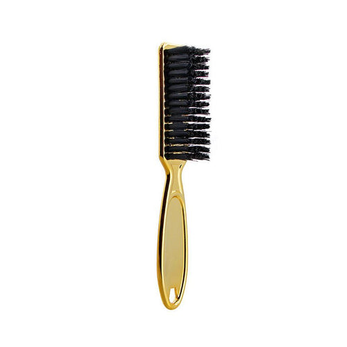 HKM-437779 Retro Gradient Electroplated Hair Brush for Neck Cleaning and Beard Grooming - Available in Gold, Black, and Silver