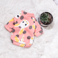 HKM-4378813 Cute Medium Sleeve Cotton Dog Shirt - Size L