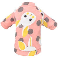 HKM-4378813 Cute Medium Sleeve Cotton Dog Shirt - Size L