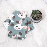 HKM-4378813 Cute Medium Sleeve Cotton Dog Shirt - Size L