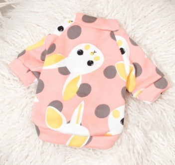HKM-4378813 Cute Medium Sleeve Cotton Dog Shirt - Size L