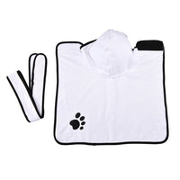 HKM-4380093 Super Absorbent Dog Towel Bathrobe for Medium and Large Dogs - Adjustable Fit and Easy Wear