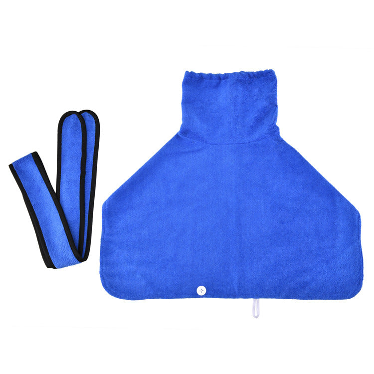 HKM-4380093 Super Absorbent Dog Towel Bathrobe for Medium and Large Dogs - Adjustable Fit and Easy Wear