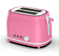 HKM-438035 Blue Stainless Steel Toaster with Defrost and Reheat Functions
