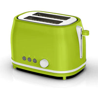 HKM-438035 Blue Stainless Steel Toaster with Defrost and Reheat Functions