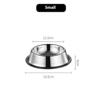 HKM-4380605 Stainless Steel Non-Slip Dog Bowl - Anti-Fall Design for Pets