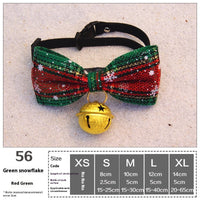 HKM-4380989 Pet Holiday Dress Up Scarf with Butterfly Bow Tie - Various Festive Colors Available