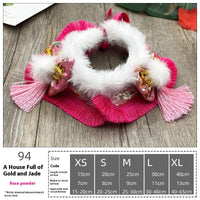 HKM-4380989 Pet Holiday Dress Up Scarf with Butterfly Bow Tie - Various Festive Colors Available