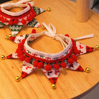 HKM-4380989 Pet Holiday Dress Up Scarf with Butterfly Bow Tie - Various Festive Colors Available