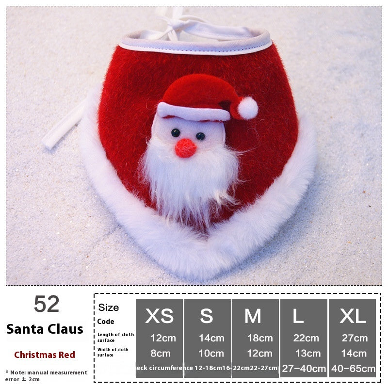 HKM-4380989 Pet Holiday Dress Up Scarf with Butterfly Bow Tie - Various Festive Colors Available