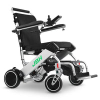 HKM-438163 Foldable Wheelchair with Joystick Control, Aluminum Frame, 6 km/h Speed, 20 km Range, Compact Design