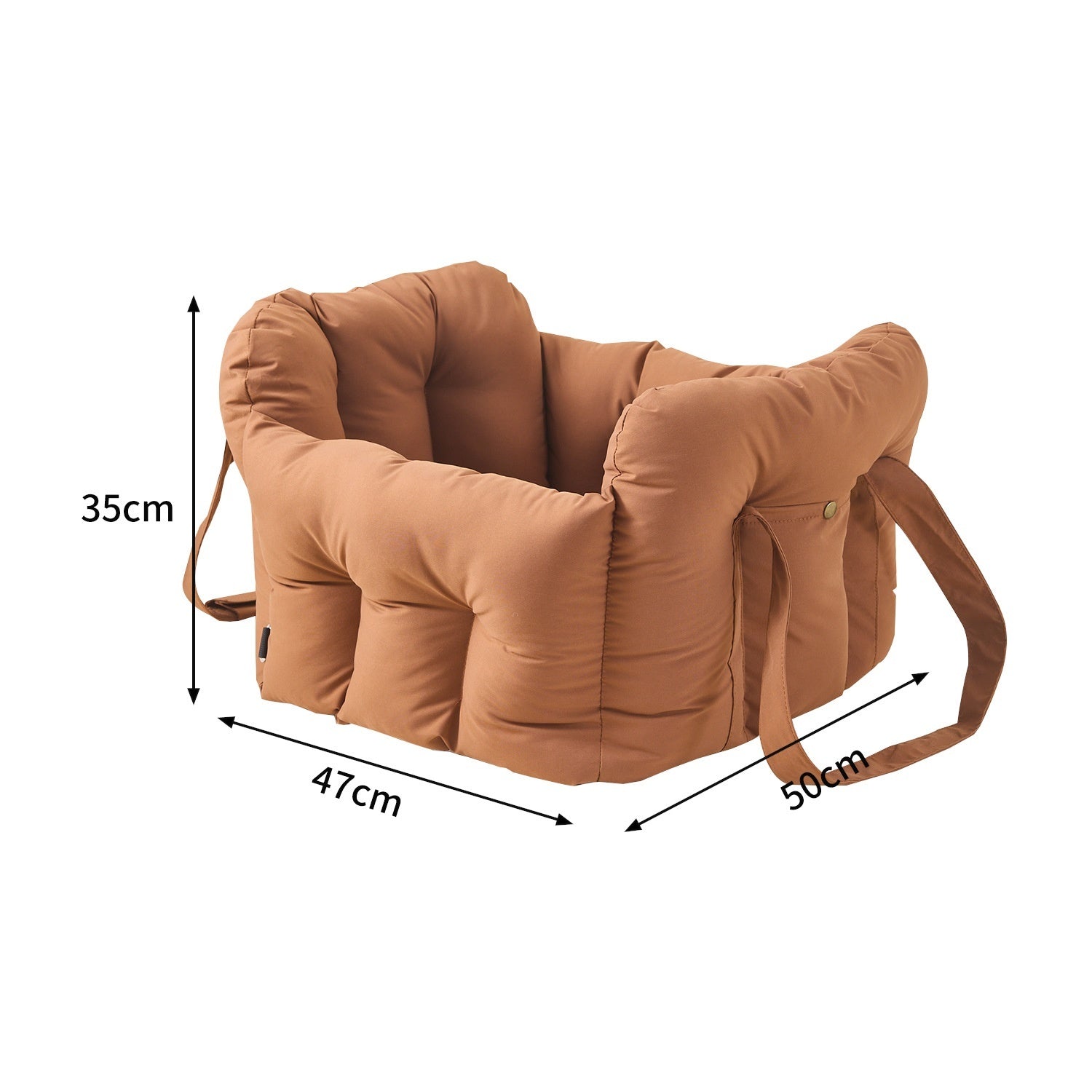 HKM-4382653 Portable Dog and Cat Safety Seat - Versatile Pet Carrier Backpack for Front Passenger Seat