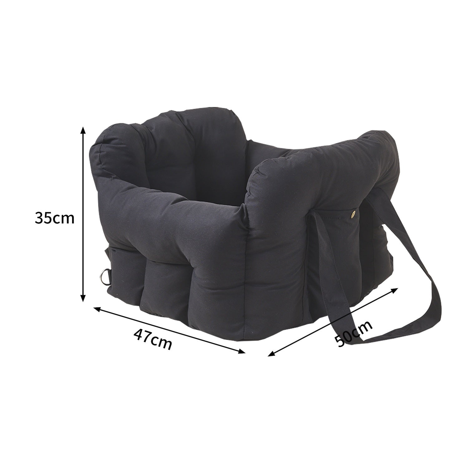 HKM-4382653 Portable Dog and Cat Safety Seat - Versatile Pet Carrier Backpack for Front Passenger Seat