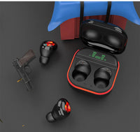 HKM-438291 S190 TWS Wireless Earbuds with Digital Display, Touch Control and Noise Cancelling Technology