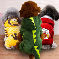 HKM-4384573 Cozy Cartoon Coral Fleece Dog Costumes for Autumn and Winter