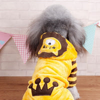 HKM-4384573 Cozy Cartoon Coral Fleece Dog Costumes for Autumn and Winter