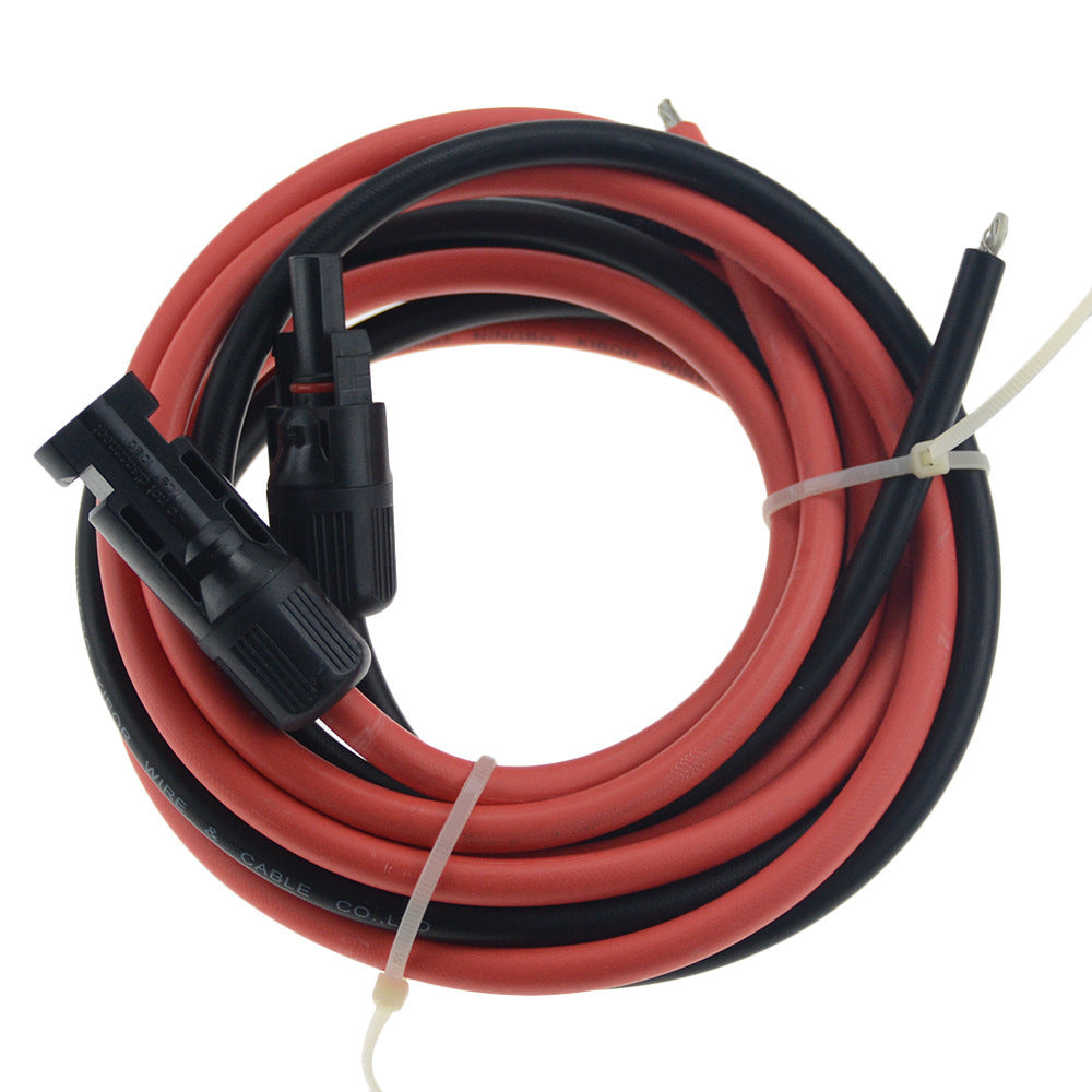 HKM-438483 MC4 Connector Solar Panel Extension Cable 6mm² Single Core Low-Smoke Halogen-Free Insulation
