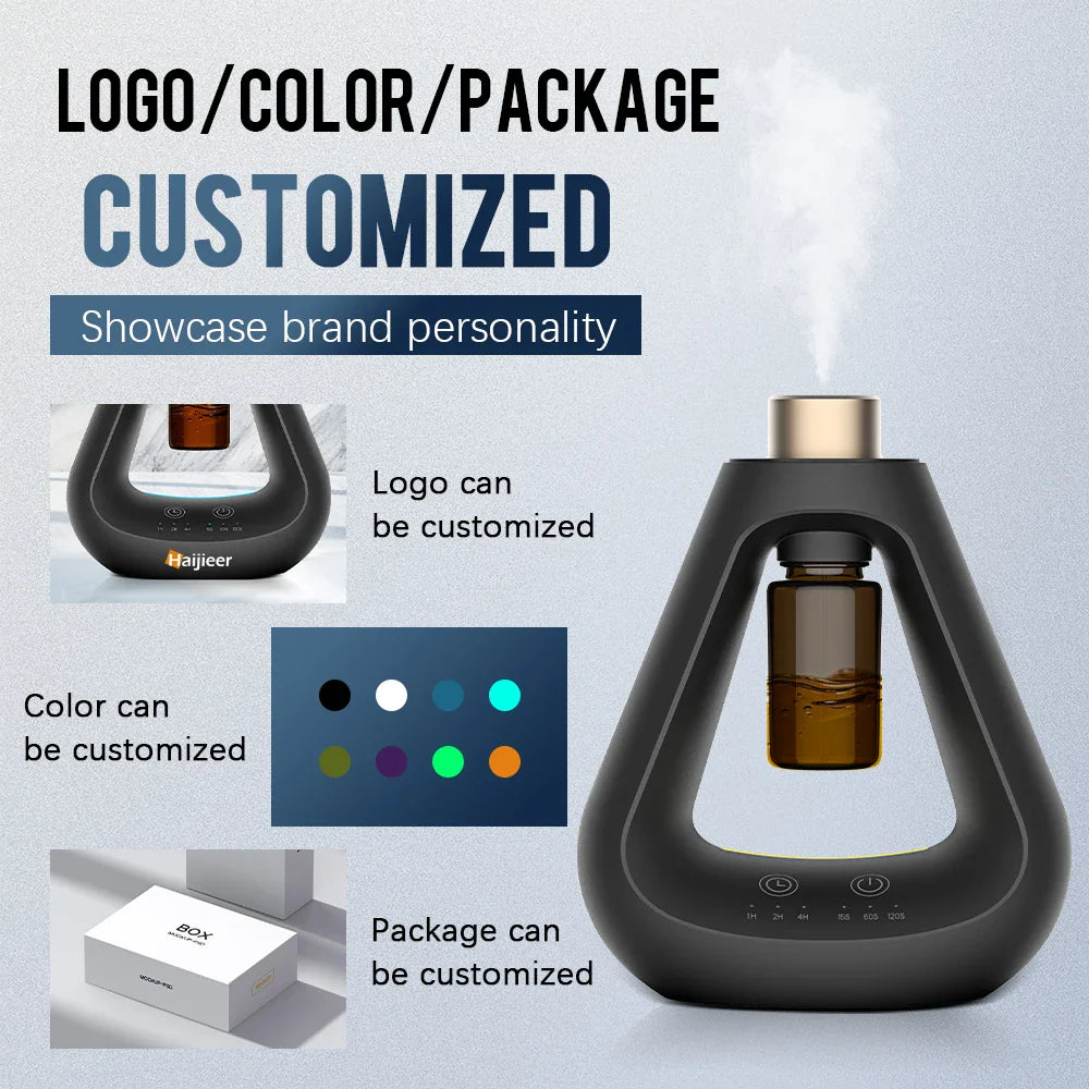 HKM-438483 Mini Pure Nebulizing Essential Oil Aroma Diffuser - Portable Waterless Humidifier for Home Use
