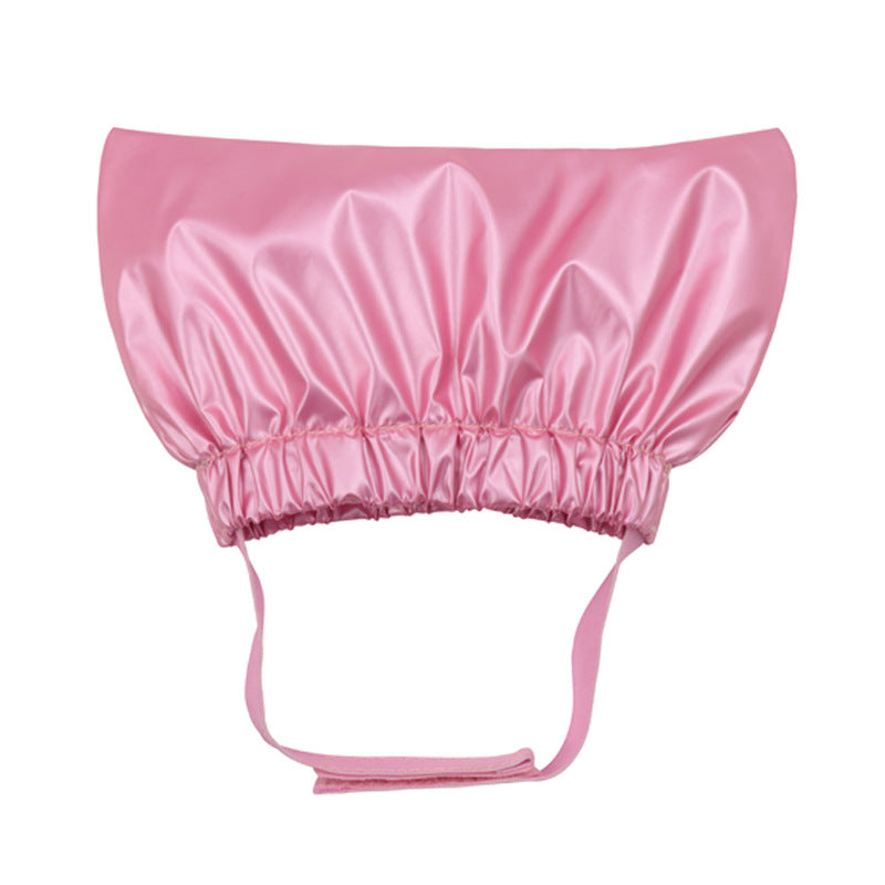 HKM-4385213 Adjustable Waterproof Shower Cap for Cats and Dogs - Monochrome Design in Silver, Pink, Gold