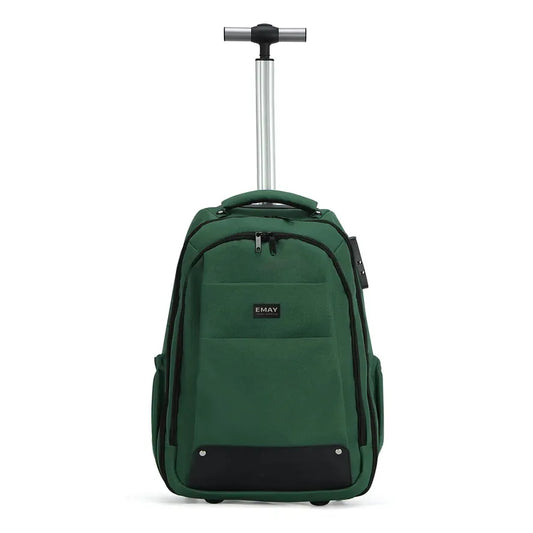 HKM-438611 Custom Carry-On Trolley Backpack with Wheels for Air Travel