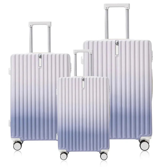 HKM-438675 Three-Piece Multifunctional Luggage Set for Kids - Durable ABS Trolley Travel Bags