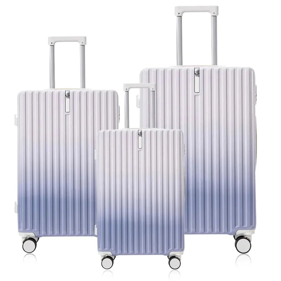 HKM-438675 Three-Piece Multifunctional Luggage Set for Kids - Durable ABS Trolley Travel Bags