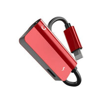 HKM-438675 iPhone Compatible 3.5mm AUX & Lightning Charging Adapter - Dual Function Audio Splitter