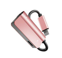 HKM-438675 iPhone Compatible 3.5mm AUX & Lightning Charging Adapter - Dual Function Audio Splitter
