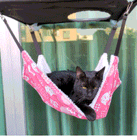 HKM-4387773 Breathable Cotton Linen and Lamb Velvet Pet Hammock, Multiple Sizes Available
