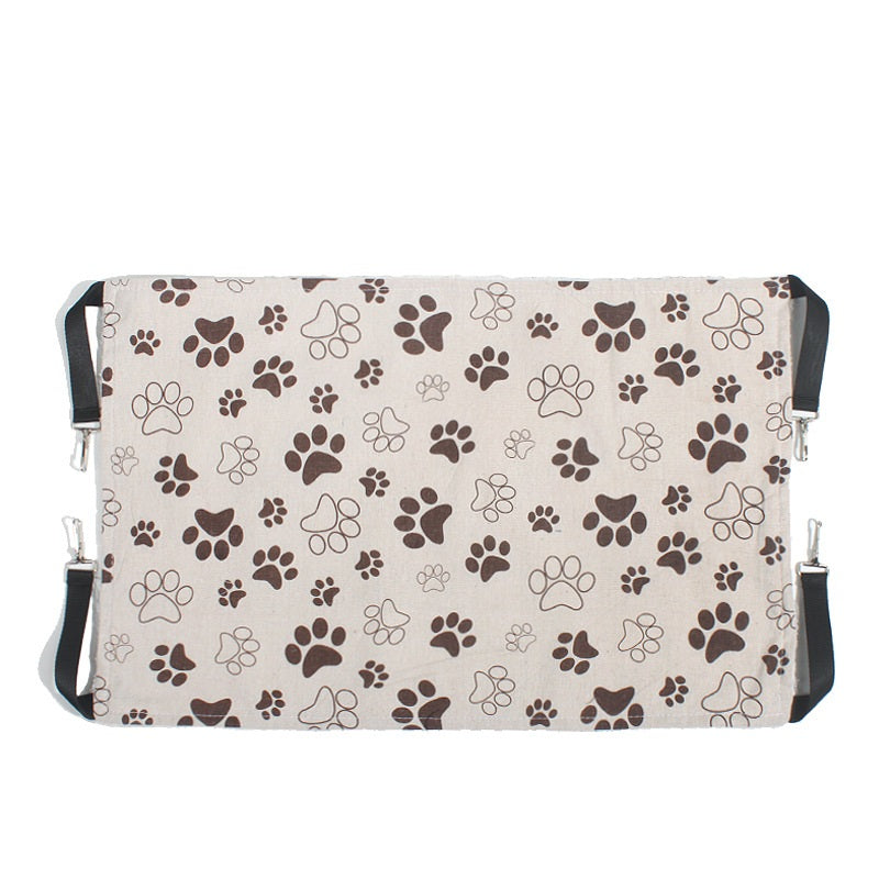 HKM-4387773 Breathable Cotton Linen and Lamb Velvet Pet Hammock, Multiple Sizes Available