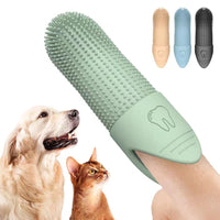 HKM-438803 Silicone 360 Degree Finger Toothbrush for Pet Teeth Cleaning - Soft Food Grade Design