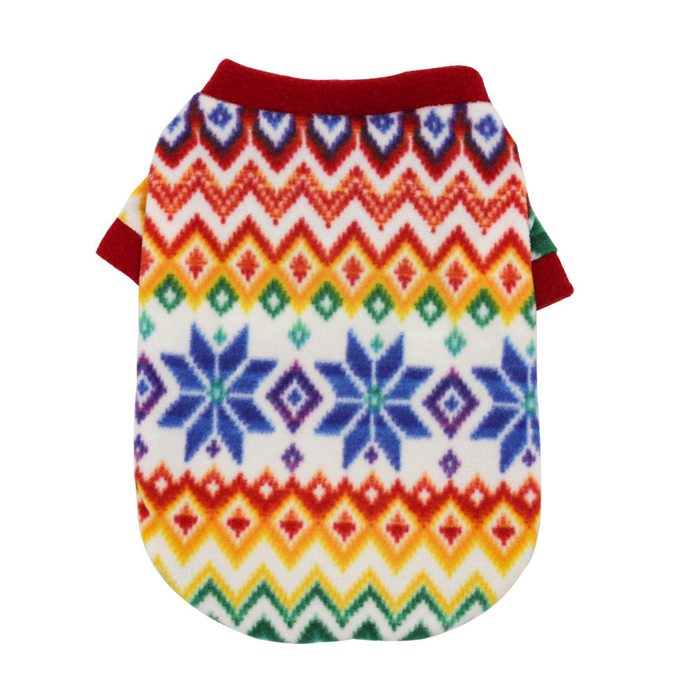 HKM-4391229 Cozy Christmas Dog Sweater in Fleece - Multiple Festive Designs and Sizes